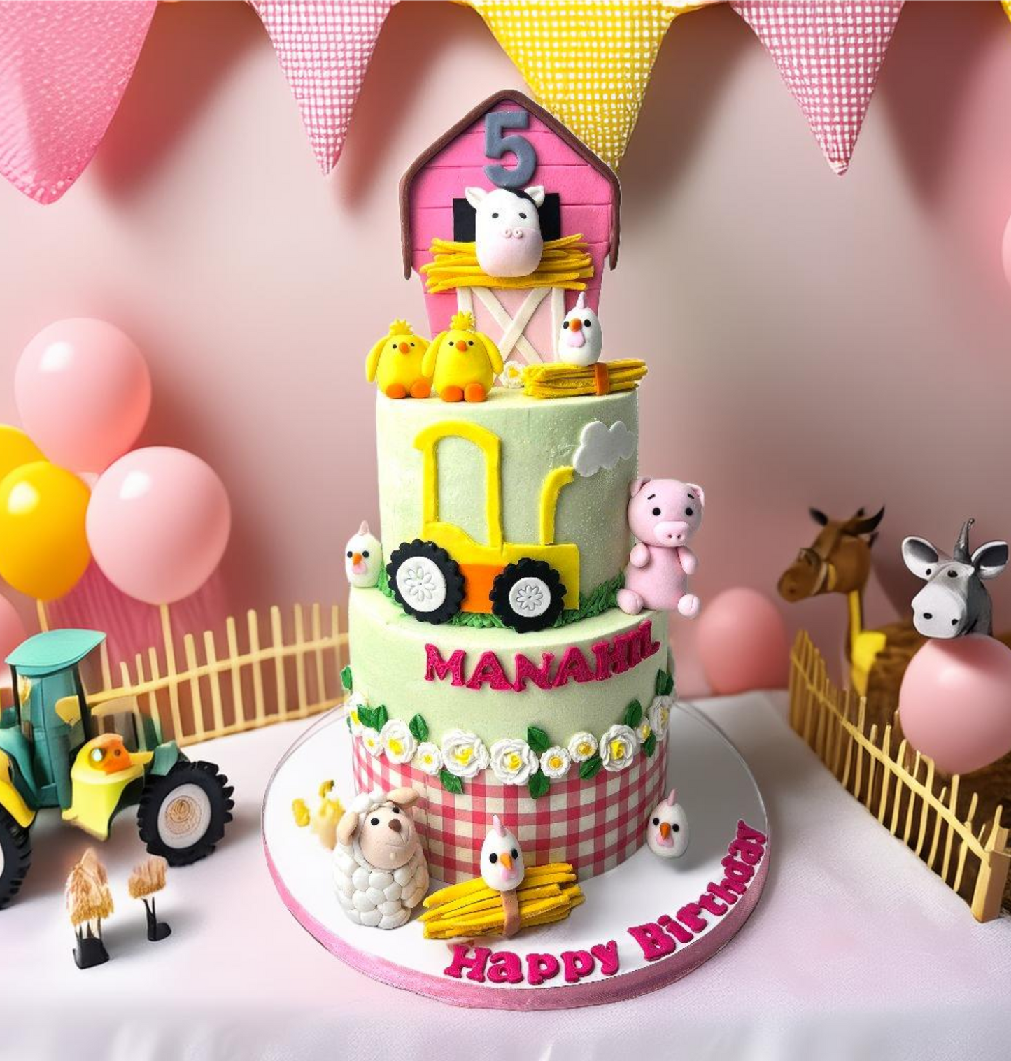 Barn Farm Countryside Birthday Cake