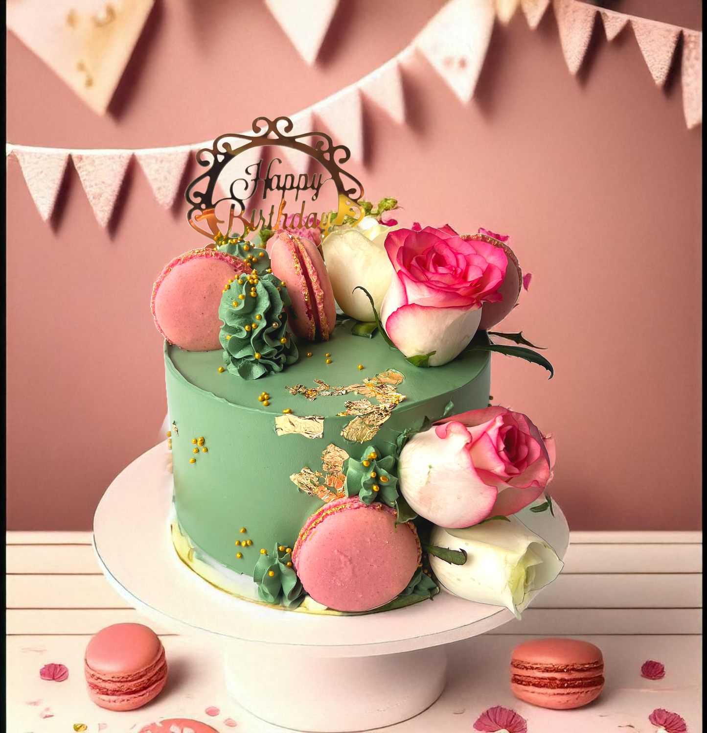 Macaroon Birthday Cake