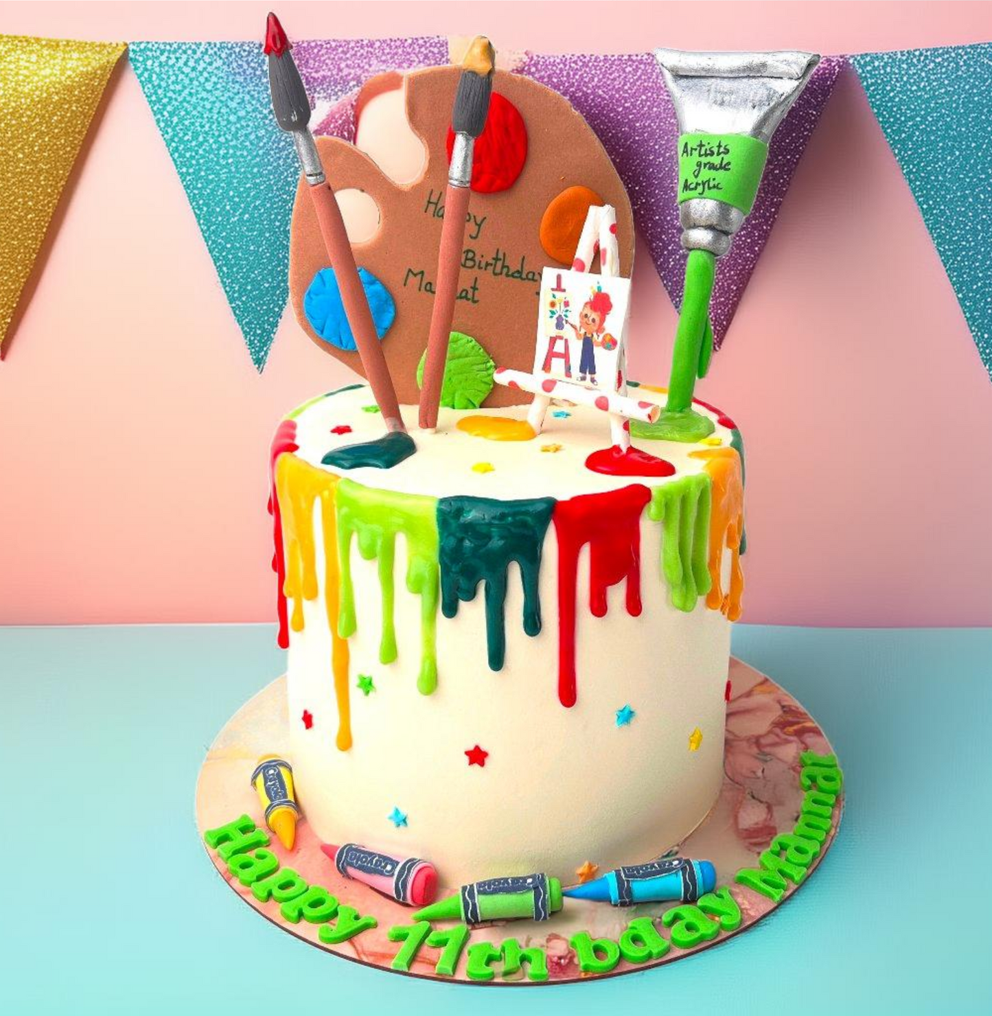 Painter Artist Birthday Cake