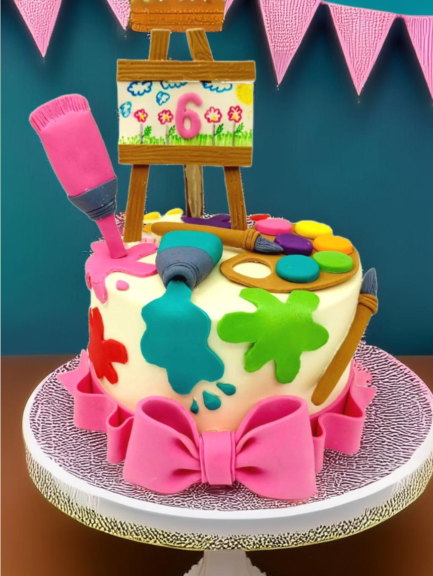 Artist Painter Birthday Cake