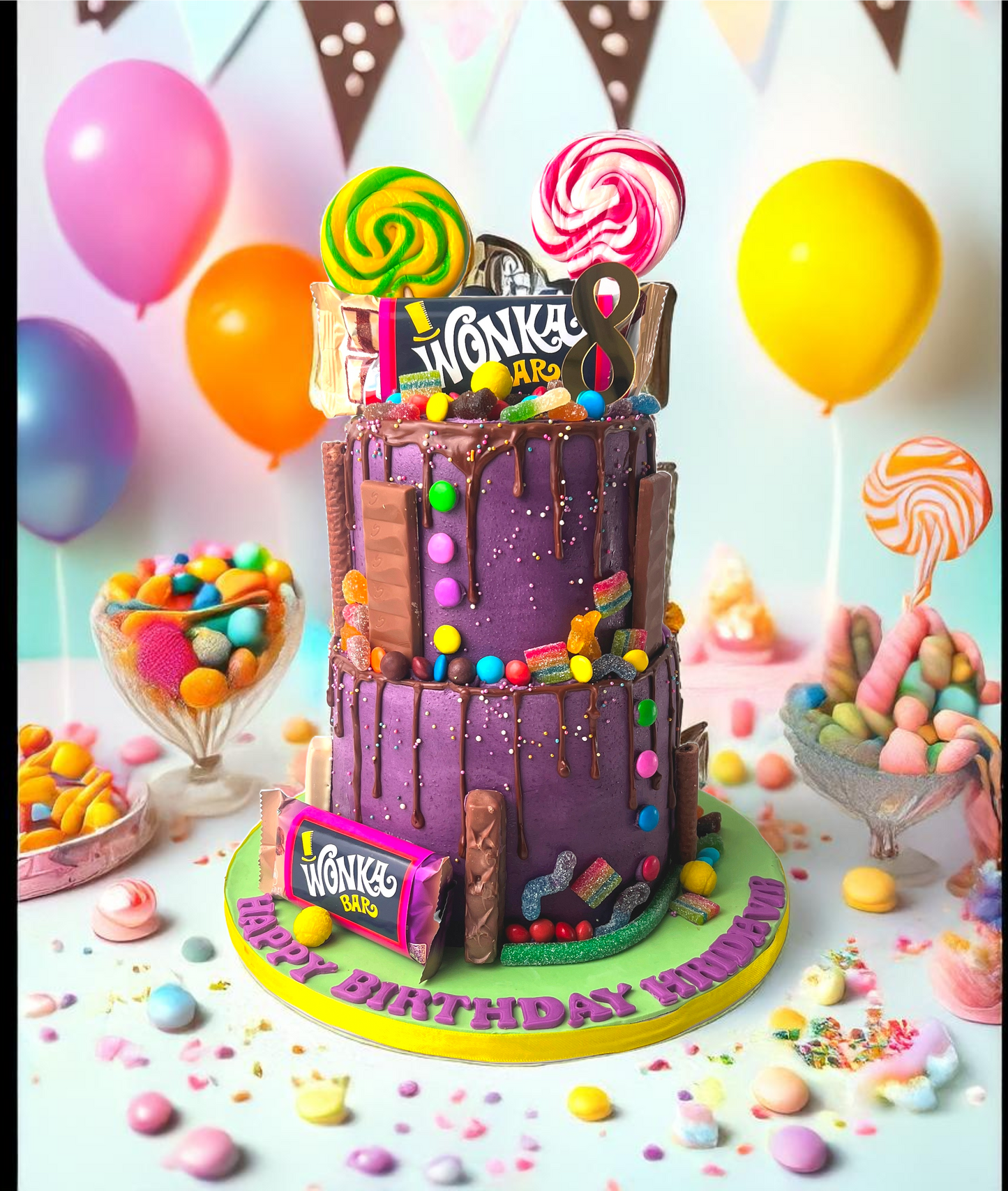 Willy Wonka Birthday Cake
