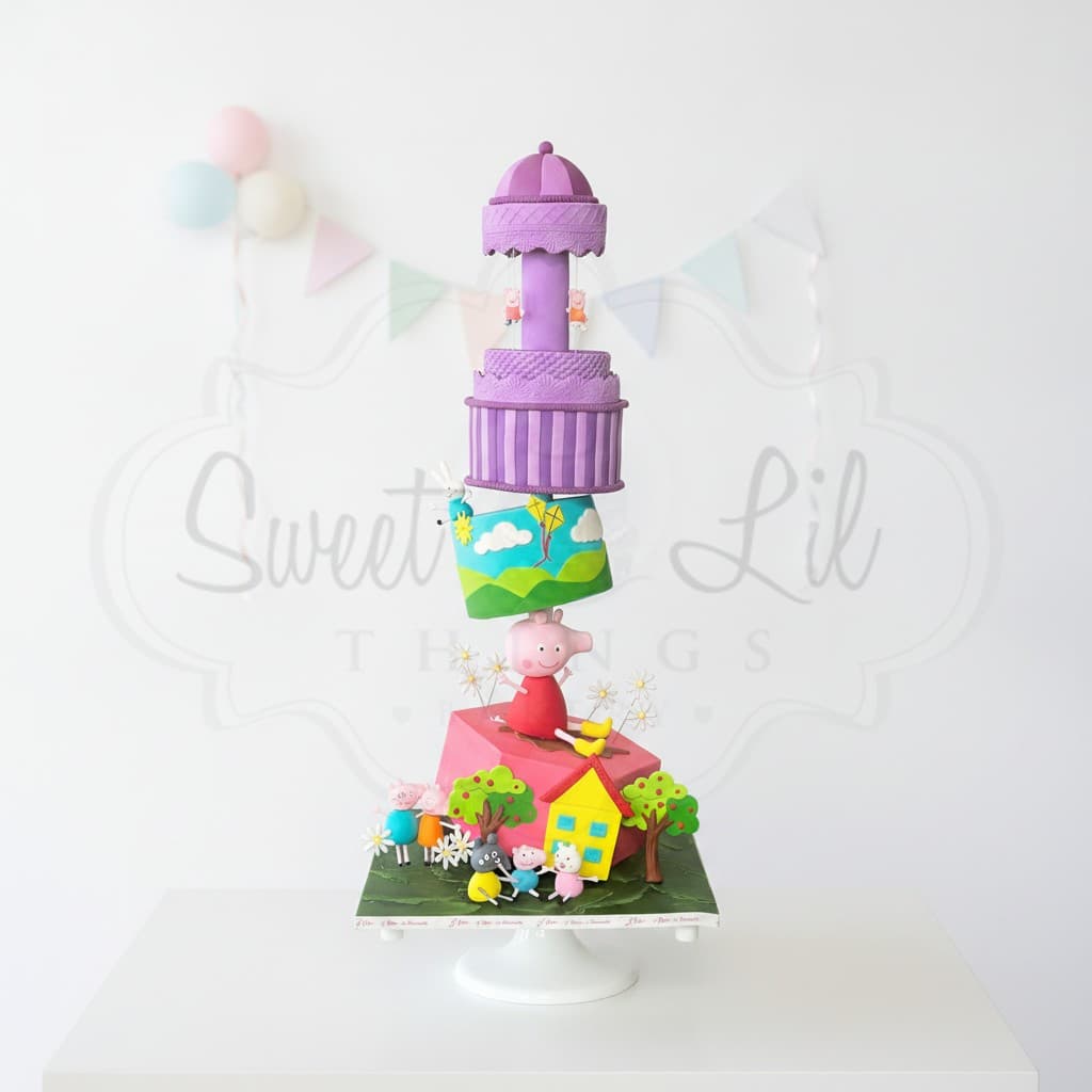 Peppa Pig Theme Cake