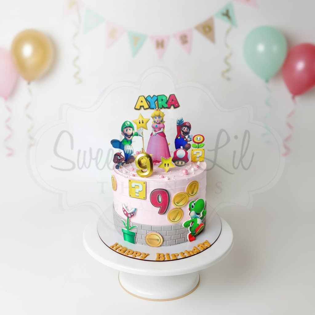 Mario Theme Cake