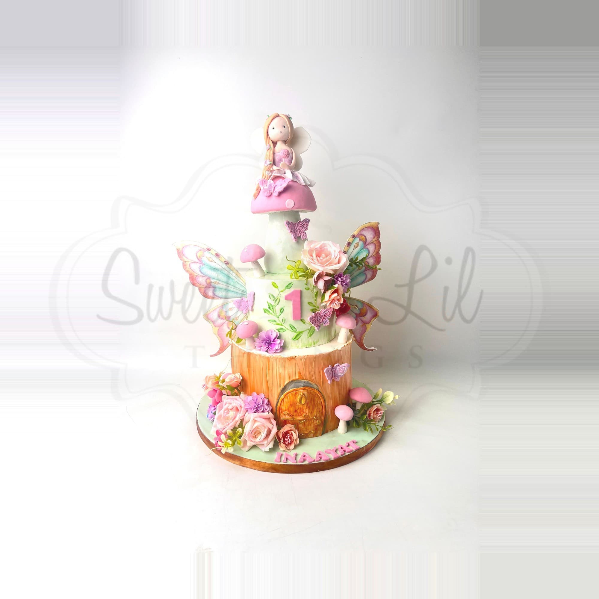 Fairy Mushroom House Birthday Cake