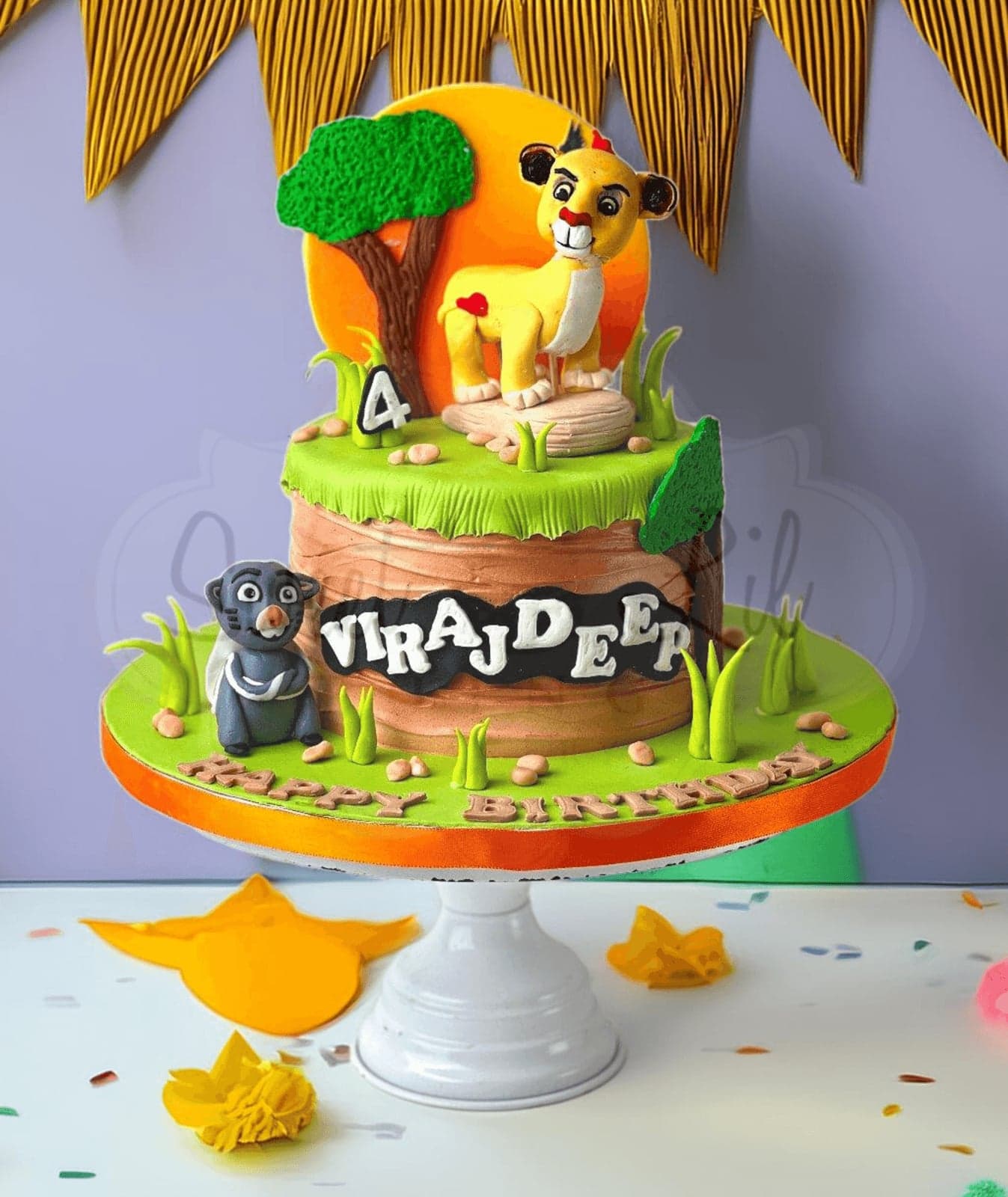 Lion King Simba Birthday Cake