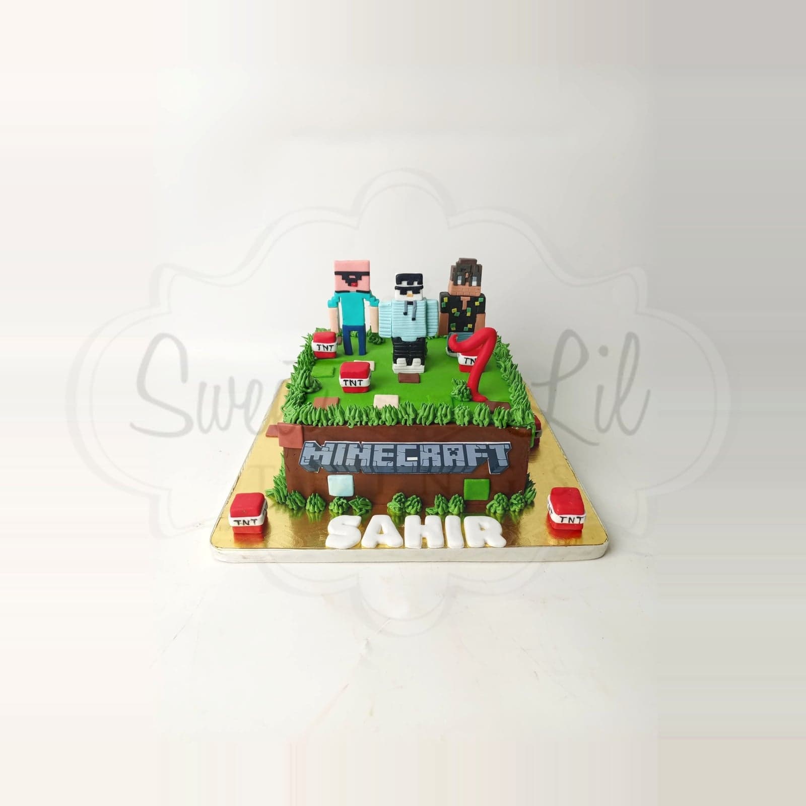 Minecraft Game Birthday Cake photo 2