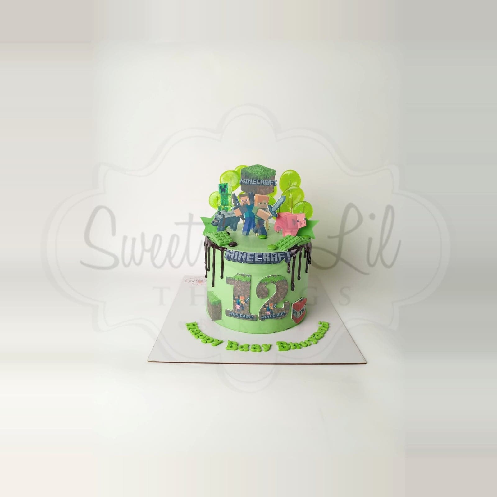 Minecraft Game Birthday Cake photo 2