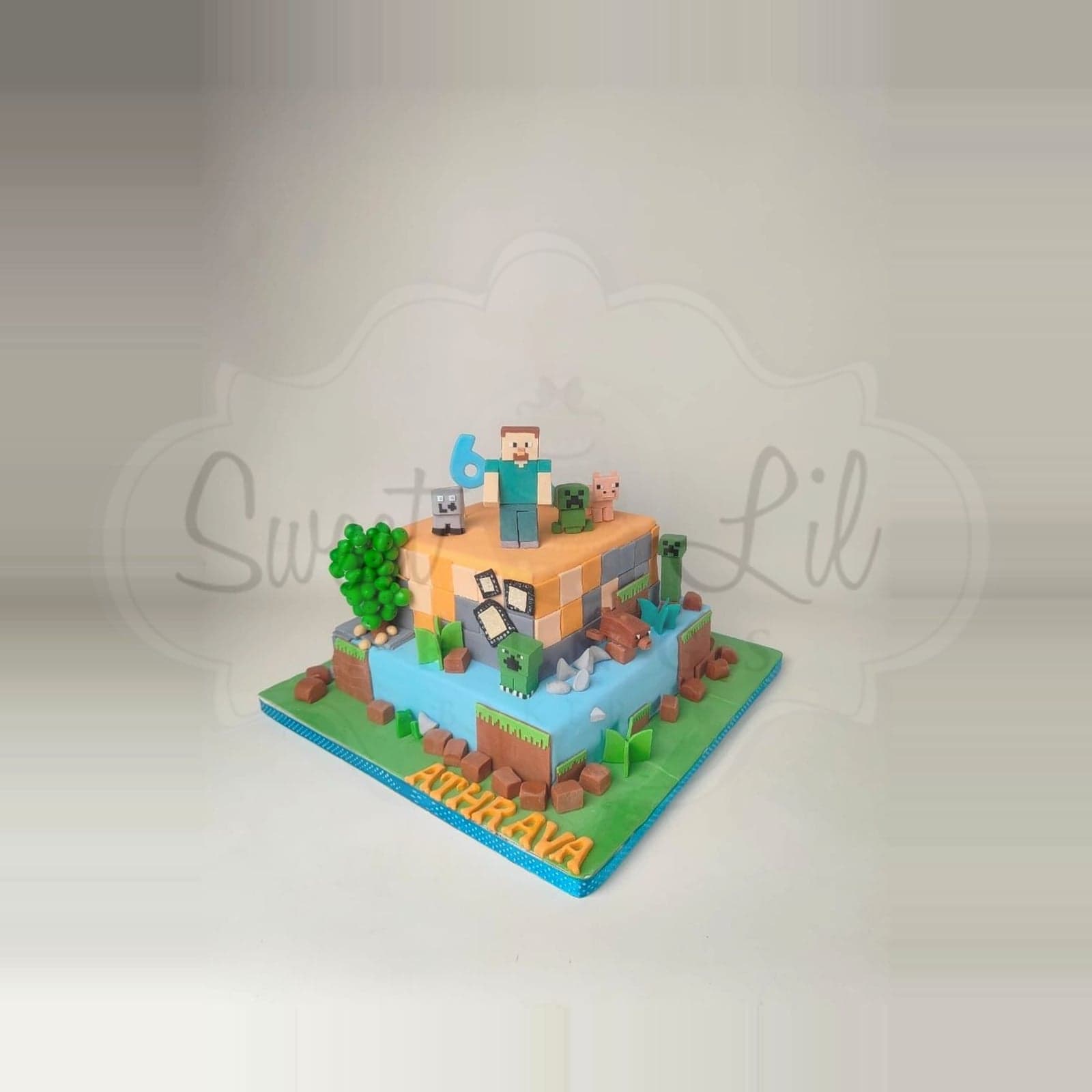 Minecraft Game Birthday Cake photo 2