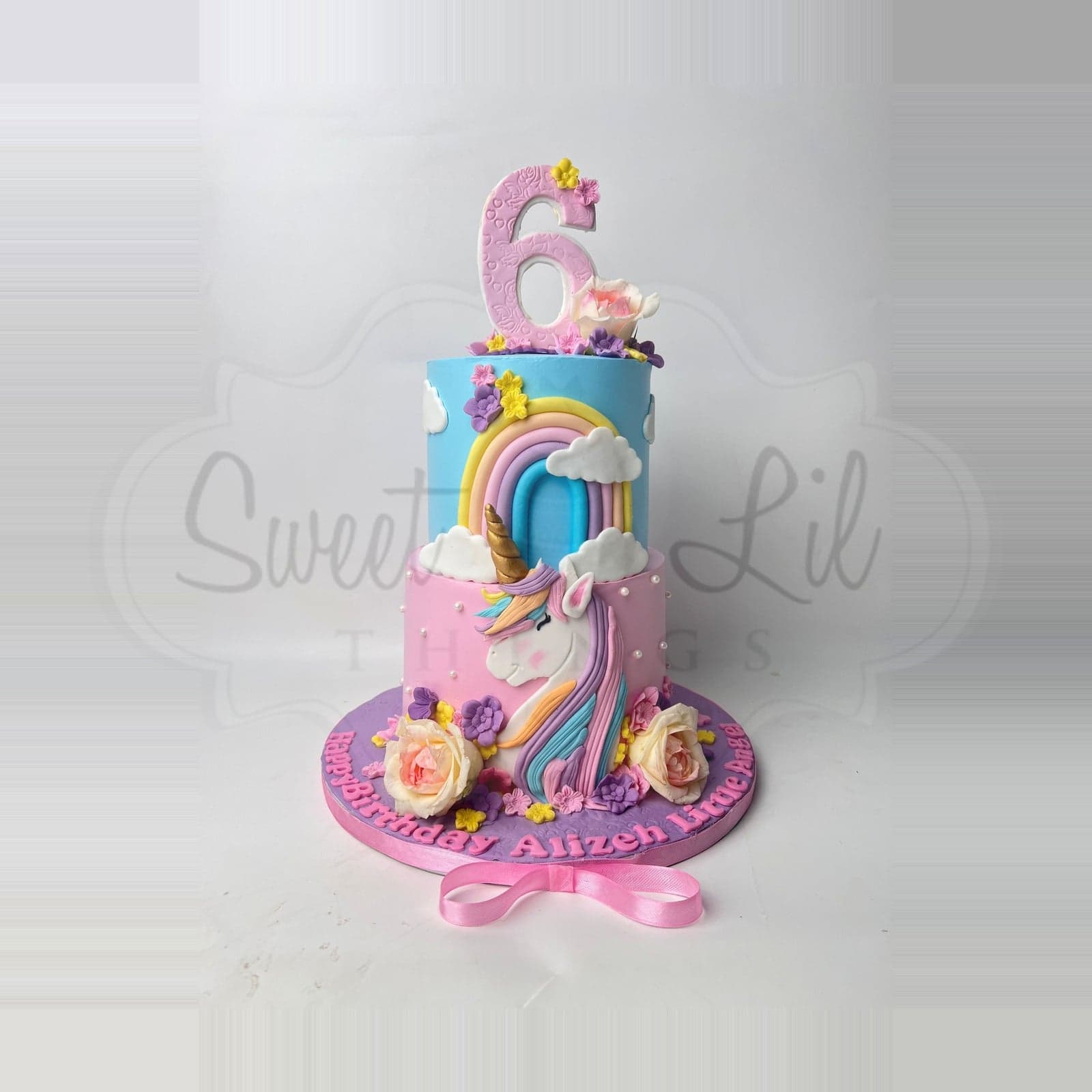 Unicorn Rainbow Birthday Cake photo 2