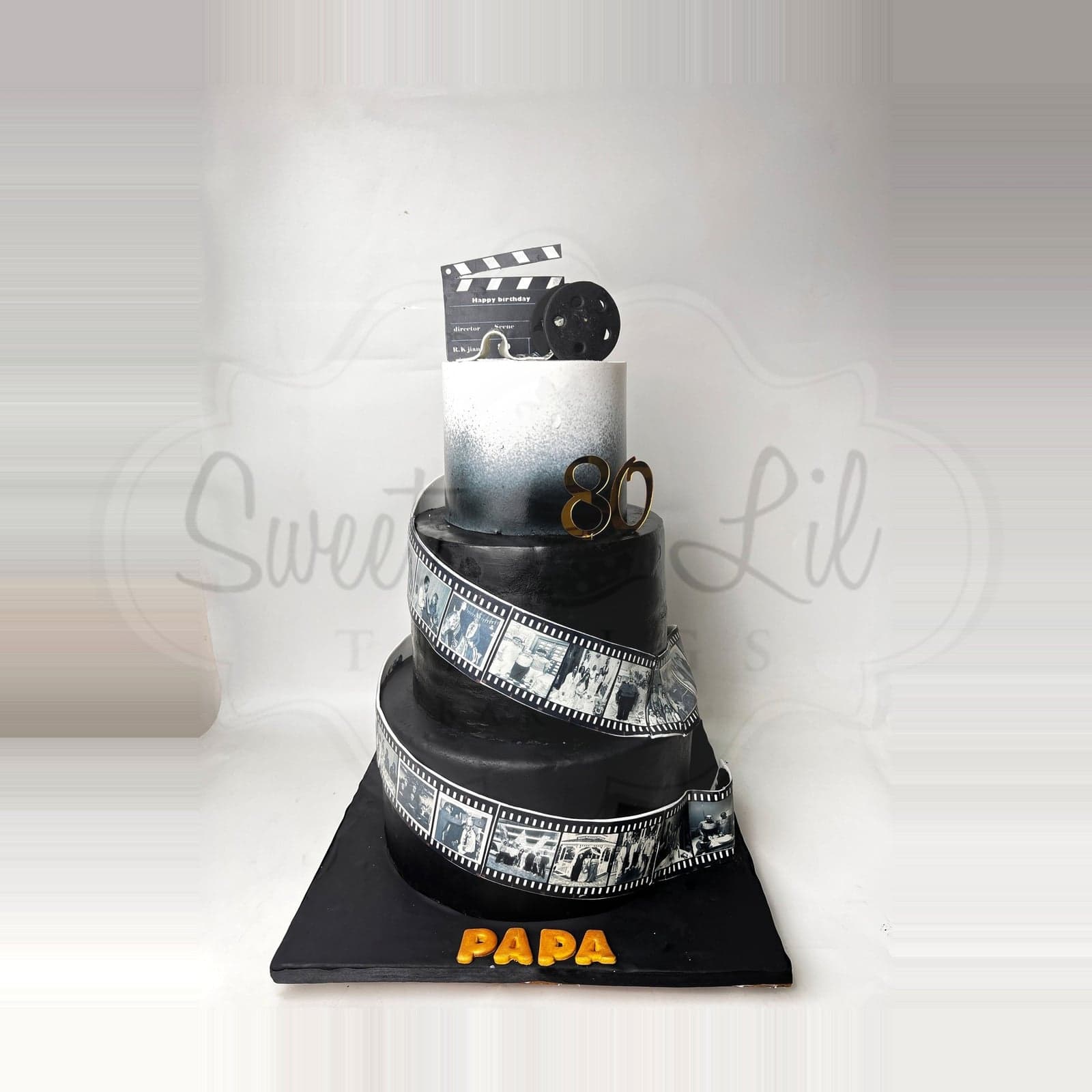 Photo reel 80th Birthday Cake photo 2