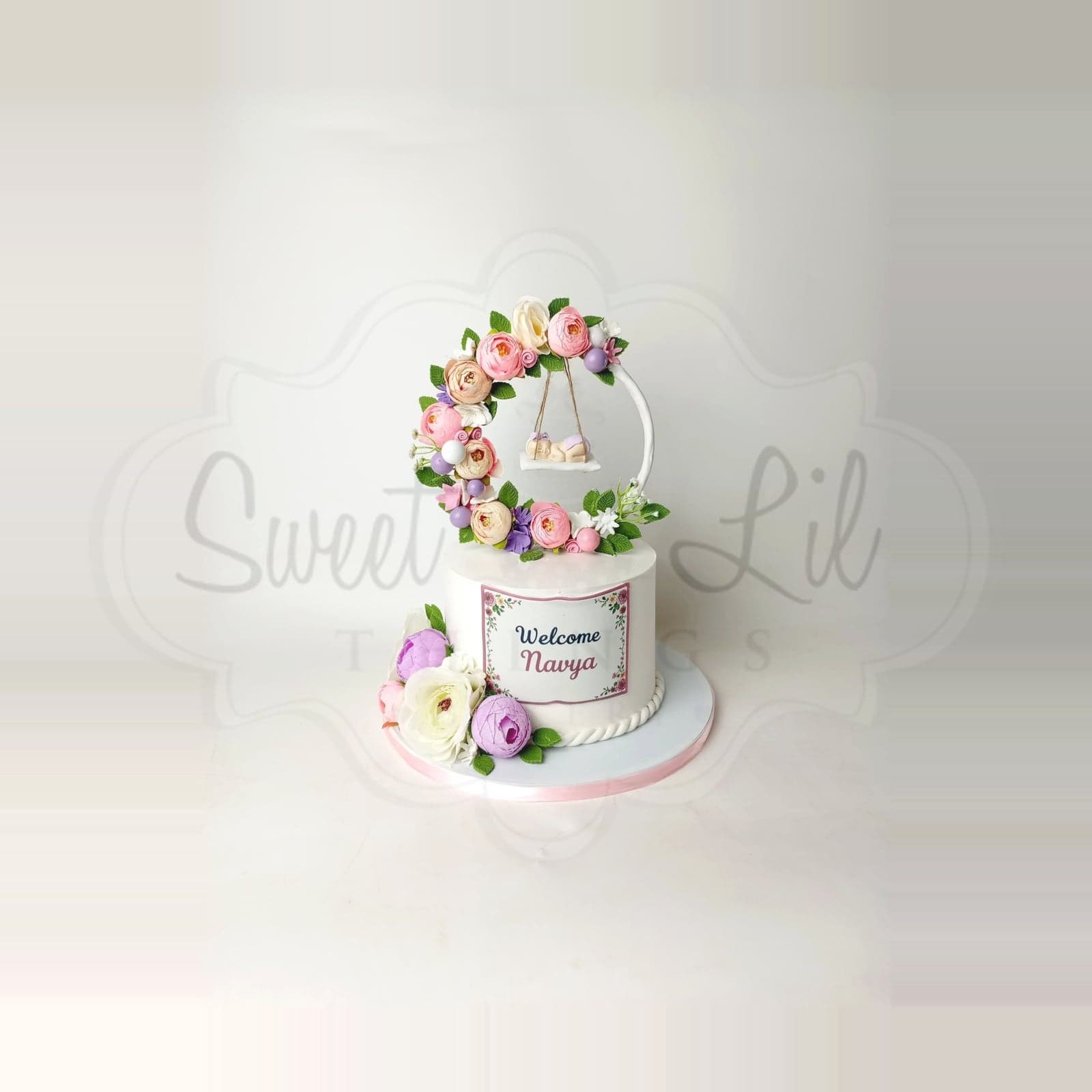 Welcome Baby Cake photo 2