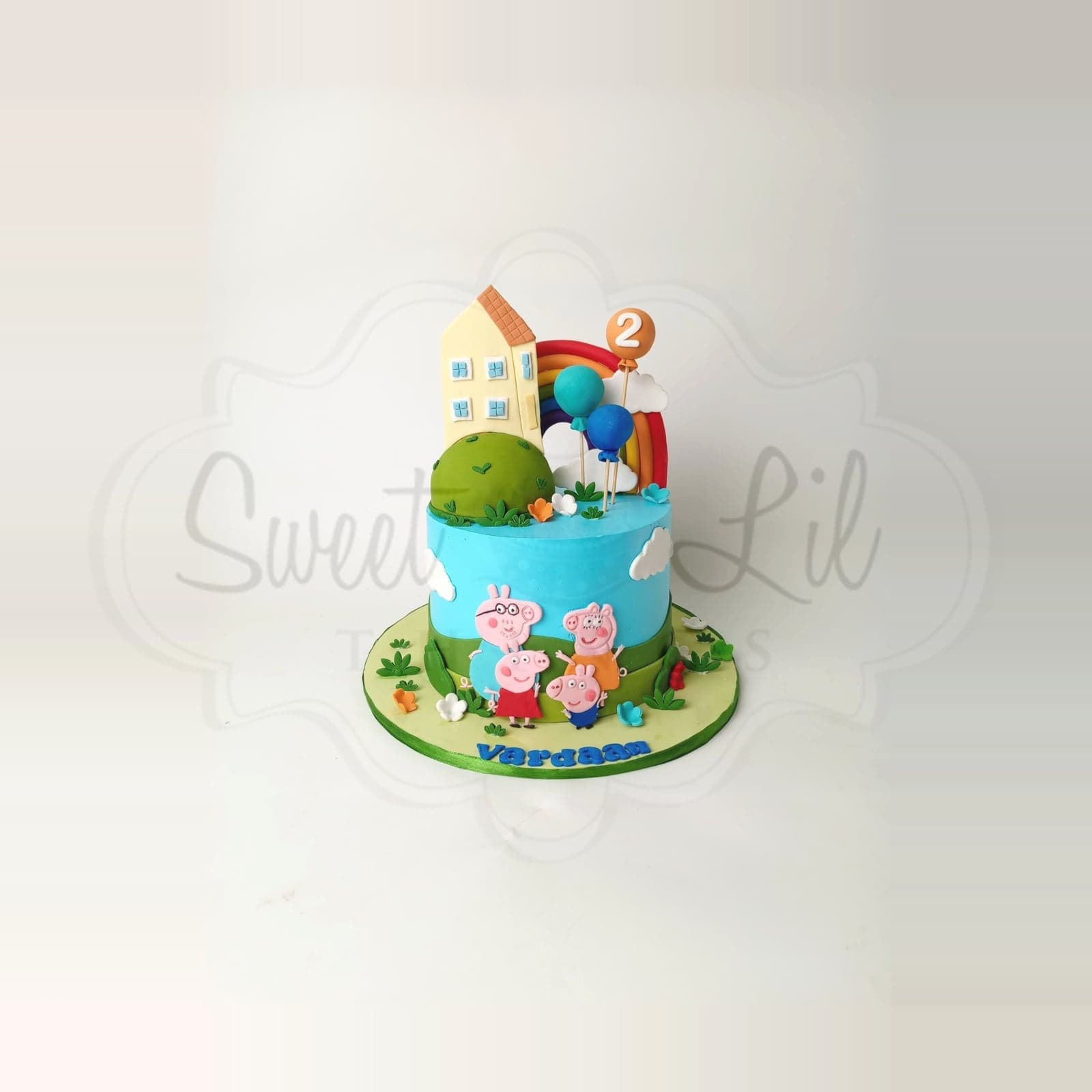 Peppa Pig Theme Cake photo 2