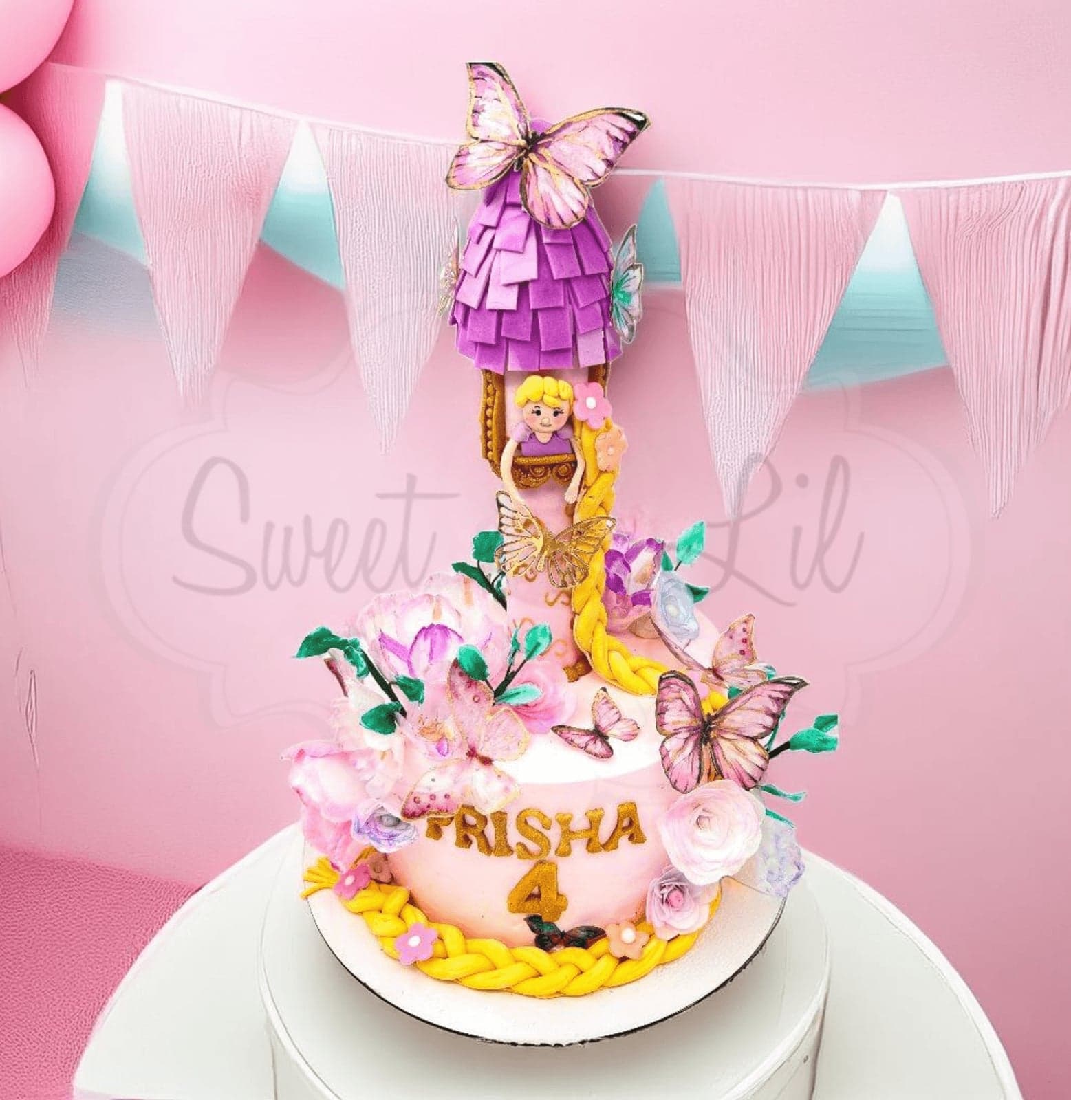 Rapunzel Birthday Cake
