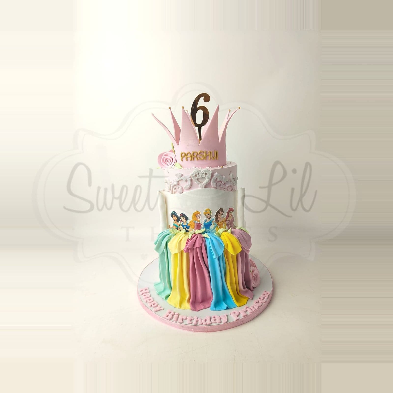 Princess theme Birthday Cake photo 2