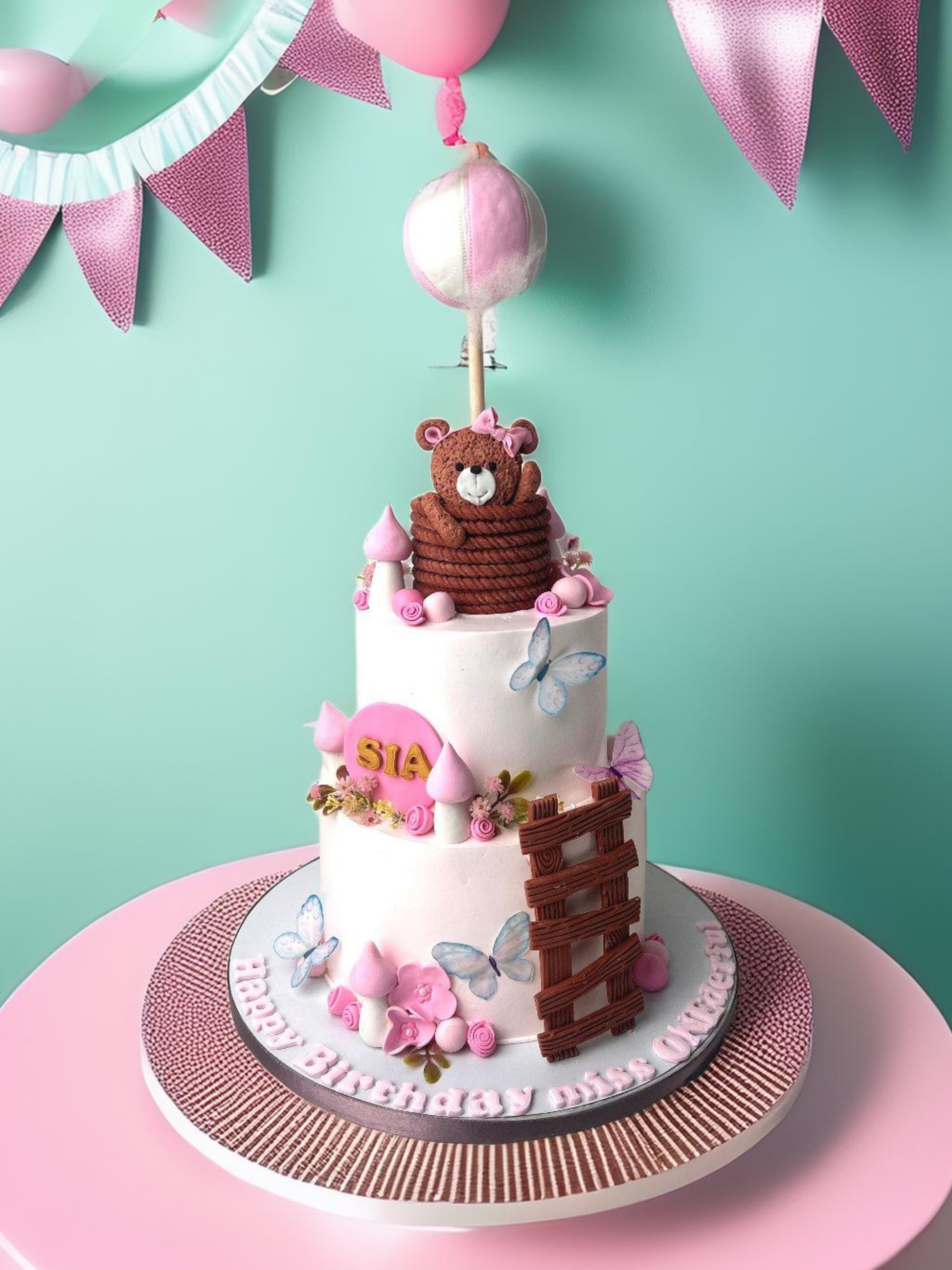1st Birthday Cake for Baby Girl