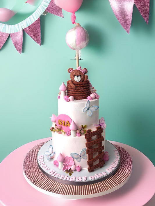 1st Birthday Cake for Baby Girl