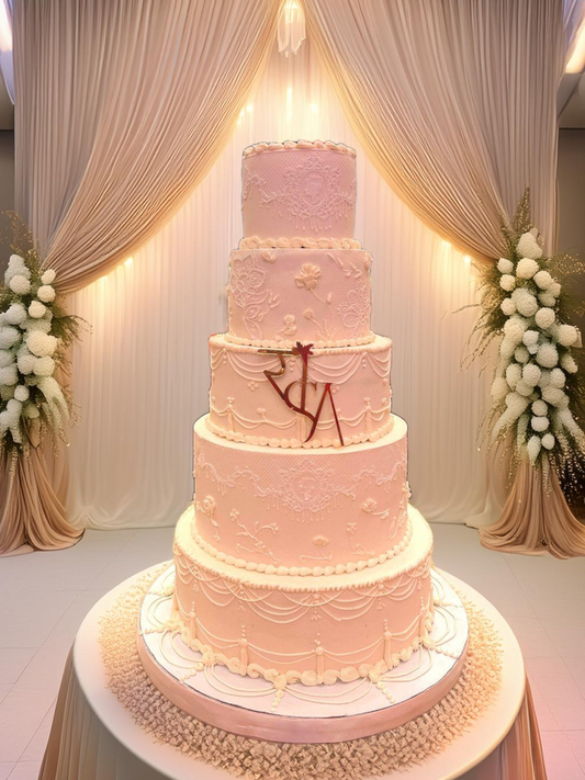 5 Tier Grand Wedding Cake