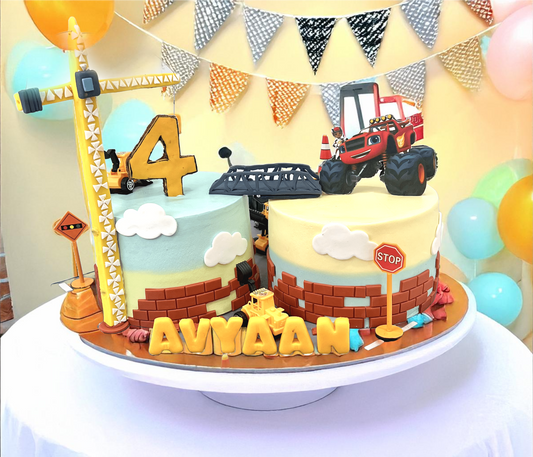 Construction Birthday Cake