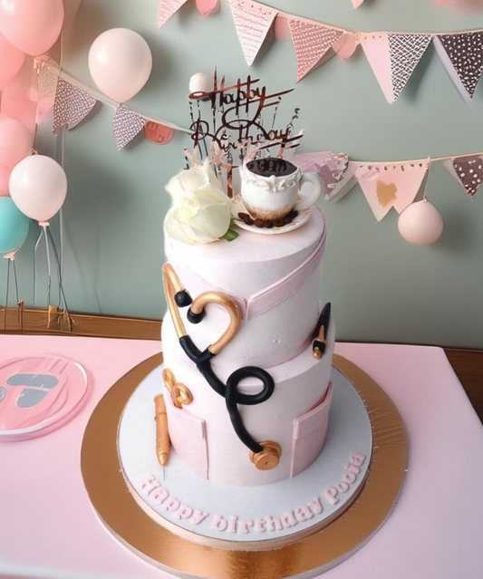 Doctor Theme Birthday Cake