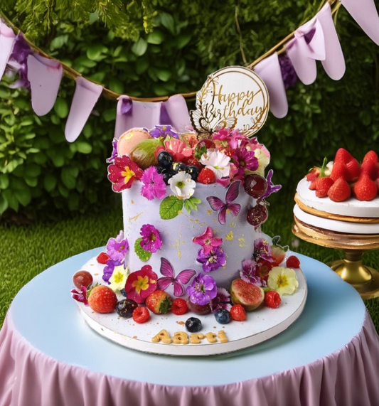 Fresh Berry Birthday Cake
