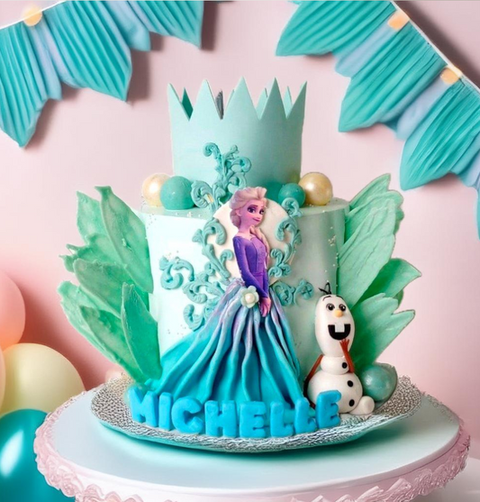 Frozen Princess Elsa and Olaf Cake