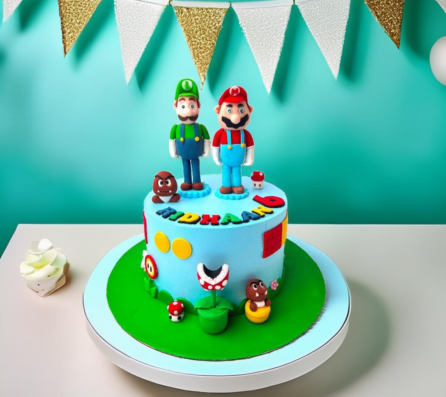 Mario Bros Birthday Cake