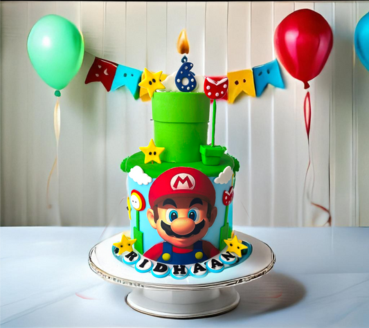 Mario Party Game Birthday Cake