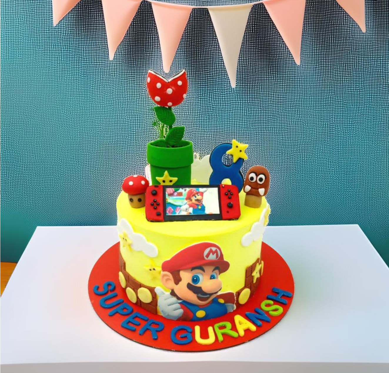 Mario Theme Birthday Cake