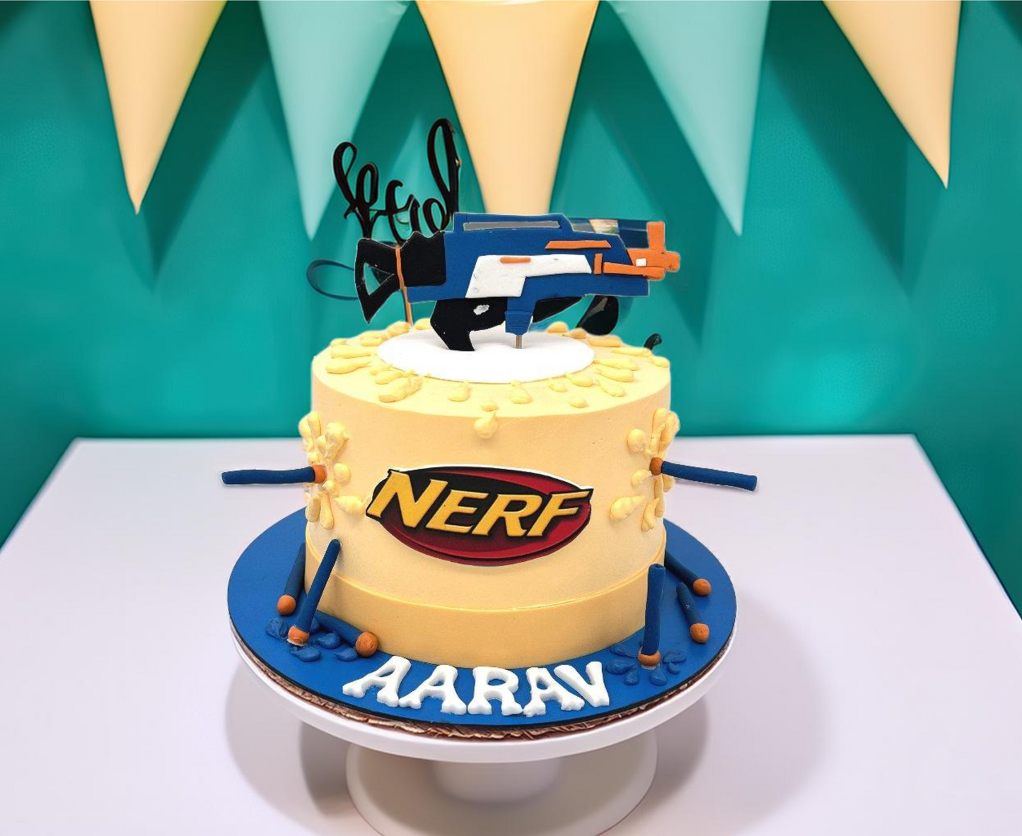 Nerf Toy Gun Birthday Cake