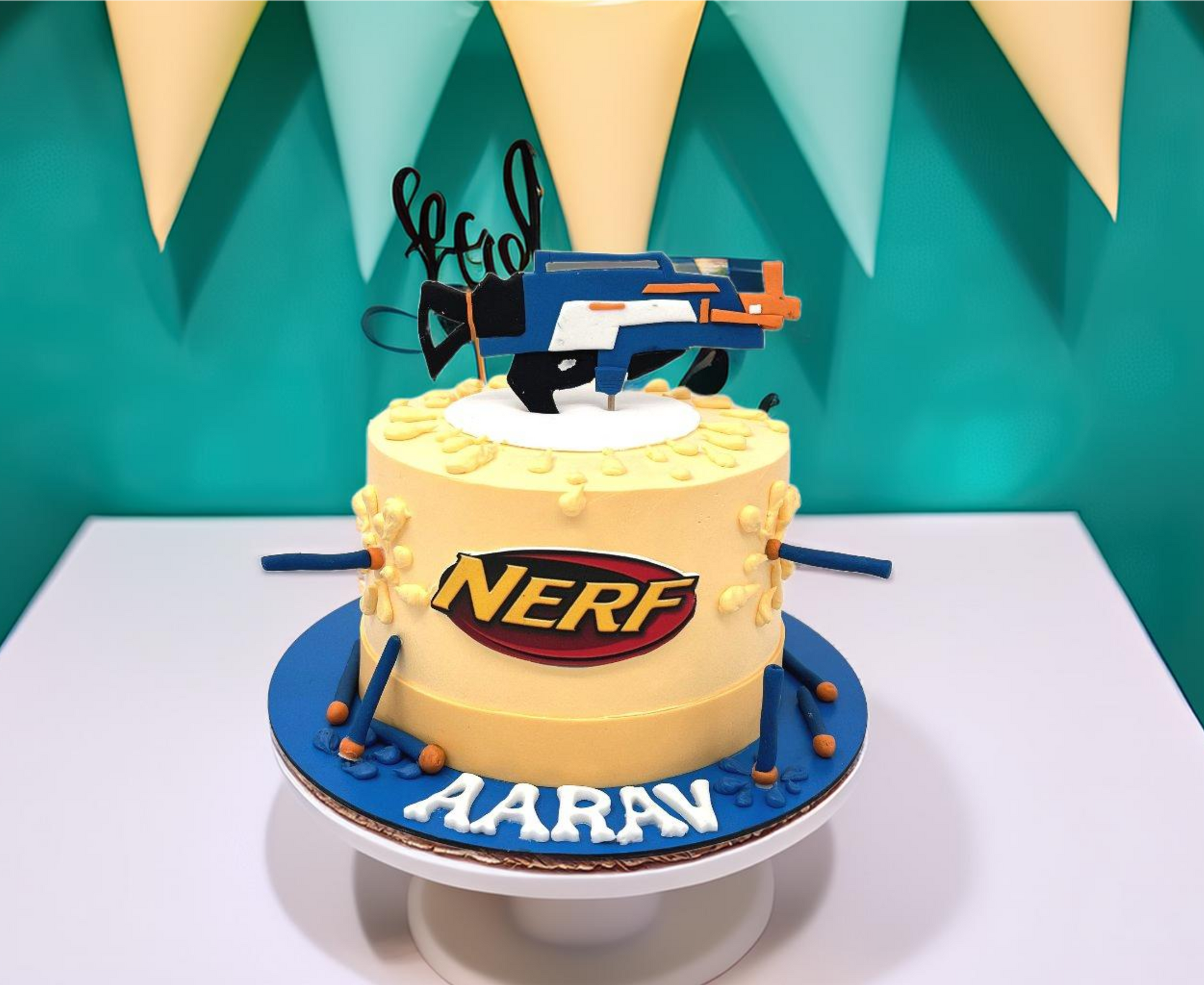 Nerf Toy Gun Birthday Cake