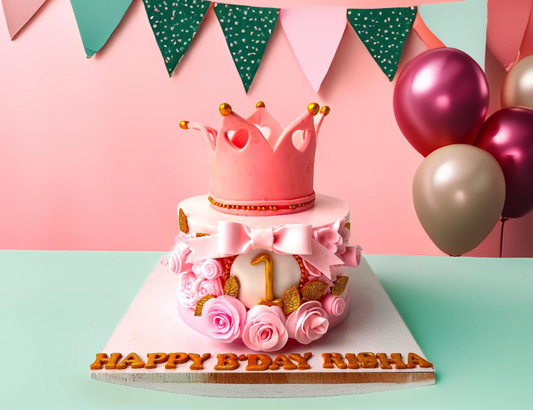 Princess Crown Birthday Cake