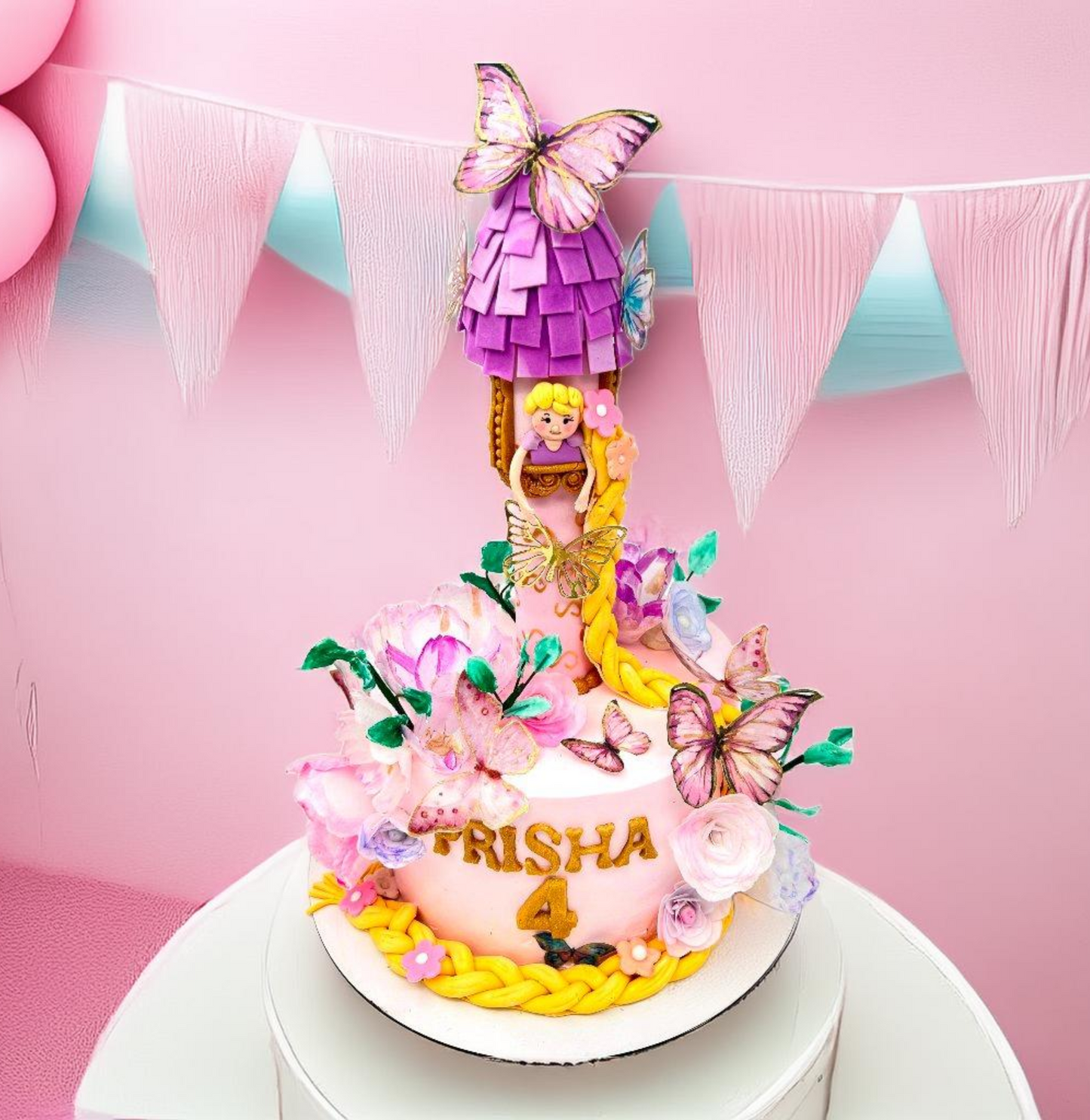 Rapunzel Birthday Cake