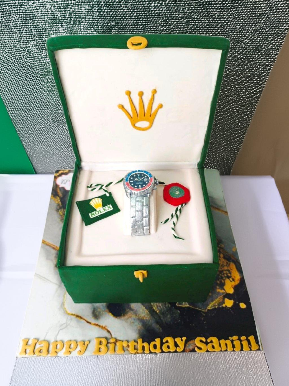 Rolex Watch Birthday Cake