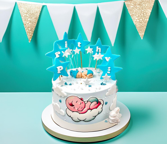 Welcome Baby Boy Cake