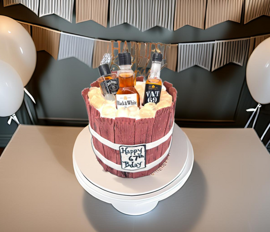 Whisky Lover Birthday Cake