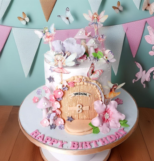 Fairy Butterfly Birthday Cake