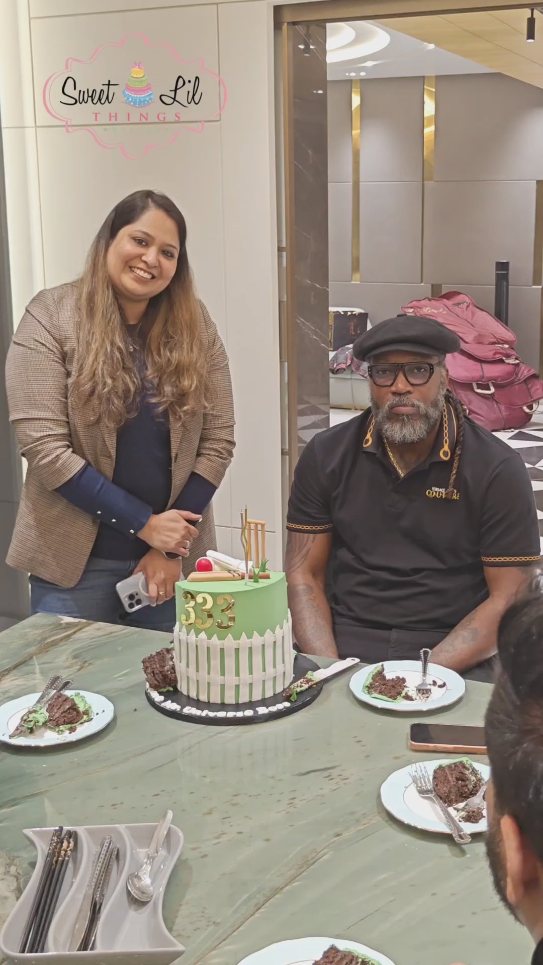 Load video: Chris Gayle Cricket Cake by Sweet Lil Things Gurgaon